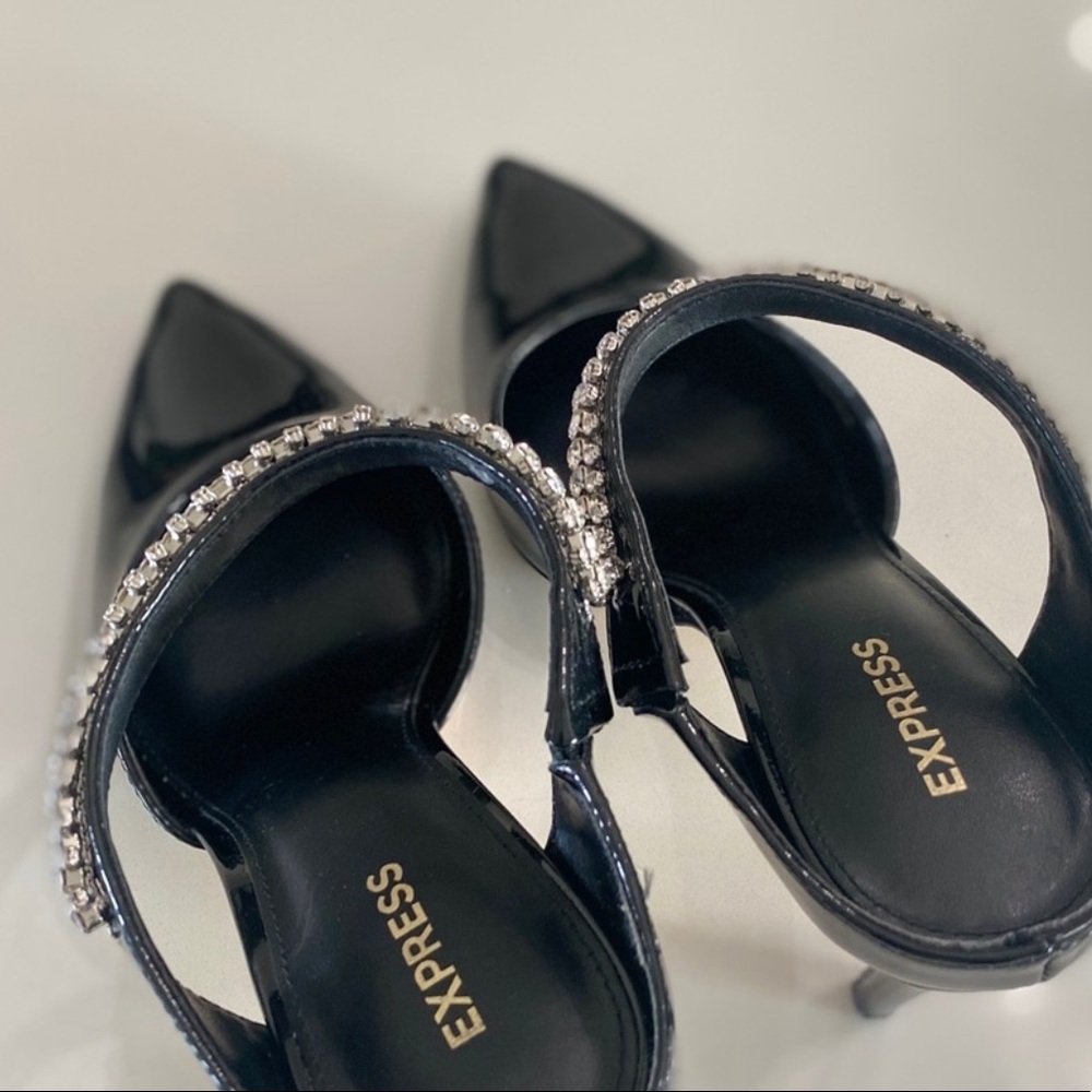 Express Patent Leather Mules Size 8